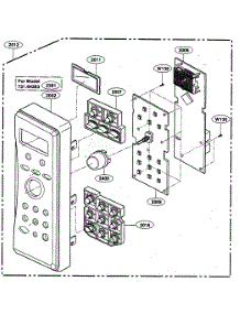 Controller Parts parts for Kenmore Microwave 721.64283301 (72164283301, 721 64283301) from AppliancePartsPros.com
