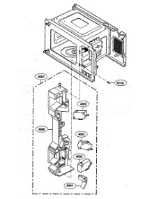Latch Board parts for Kenmore Microwave 721.64283301 (72164283301, 721 64283301) from AppliancePartsPros.com
