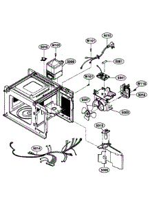 Interior Parts parts for Kenmore Microwave 721.66109500 (72166109500, 721 66109500) from AppliancePartsPros.com