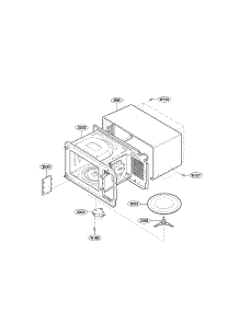 Oven Cavity Parts parts for Kenmore Microwave 721.66339011 (72166339011, 721 66339011) from AppliancePartsPros.com