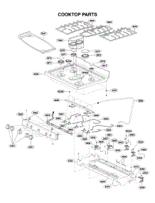 Cooktop Parts parts for Kenmore Range 721.76033610 (72176033610, 721 76033610) from AppliancePartsPros.com