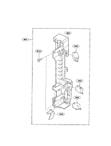 Latch Board parts for Kenmore Microwave 721.80022700 (72180022700, 721 80022700) from AppliancePartsPros.com