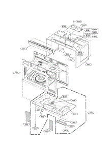 Oven Cavity parts for Kenmore Microwave 721.80039700 (72180039700, 721 80039700) from AppliancePartsPros.com