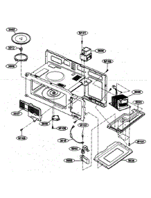 Interior 1 parts for Kenmore Microwave 721.80414500 (72180414500, 721 80414500) from AppliancePartsPros.com