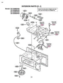 Interior Parts (Ii-I) parts for Kenmore Microwave/Hood Combo 721.80592401 (72180592401, 721 80592401) from AppliancePartsPros.com