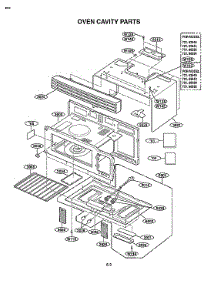 Oven Cavity Parts parts for Kenmore Microwave/Hood Combo 721.80592401 (72180592401, 721 80592401) from AppliancePartsPros.com