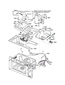 Interior Parts 2 parts for Kenmore Microwave 721.80829500 (72180829500, 721 80829500) from AppliancePartsPros.com