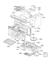 Oven Cavity Parts parts for Kenmore Microwave 721.80864400 (72180864400, 721 80864400) from AppliancePartsPros.com