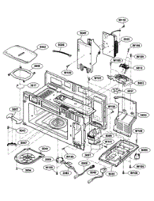 Interior 1 parts for Kenmore Microwave 721.80889400 (72180889400, 721 80889400) from AppliancePartsPros.com