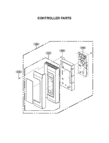 Controller Parts parts for Kenmore Elite Microwave/Hood Combo 72187587611 from AppliancePartsPros.com
