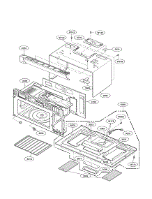 Oven Cavity parts for Kenmore Microwave 721.88503800 (72188503800, 721 88503800) from AppliancePartsPros.com