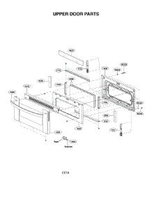 Upper Door Parts parts for Kenmore Range 721.96043610 (72196043610, 721 96043610) from AppliancePartsPros.com