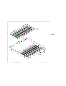 Third Rack Assembly parts for Kenmore Elite Dishwasher 72214355910 from AppliancePartsPros.com