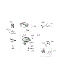 Sump Parts parts for Kenmore Dishwasher 722.14673710 (72214673710, 722 14673710) from AppliancePartsPros.com