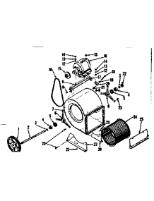 Lau Blower Assembly parts for Kenmore Furnace 735.767521 (735767521, 735 767521) from AppliancePartsPros.com