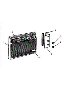 Decorative Front Assemblies parts for Kenmore Heat Pump System 75108 from AppliancePartsPros.com