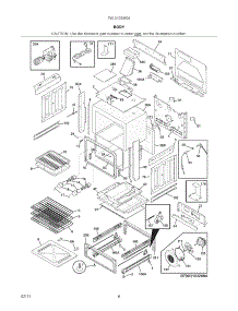 Body parts for Kenmore Range 790.31033804 (79031033804, 790 31033804) from AppliancePartsPros.com