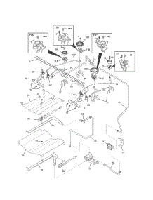 Burner parts for Kenmore Range 790.31053000 (79031053000, 790 31053000) from AppliancePartsPros.com