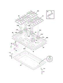 Maintop parts for Kenmore Cooktop 790.32433900 (79032433900, 790 32433900) from AppliancePartsPros.com