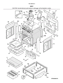 Body parts for Kenmore Range 790.3260331A (7903260331A, 790 3260331A) from AppliancePartsPros.com