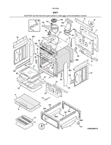Body parts for Kenmore Range 790.32609316 (79032609316, 790 32609316) from AppliancePartsPros.com