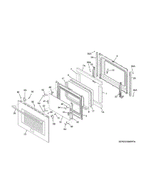 Door parts for Kenmore Range 790.32613313 (79032613313, 790 32613313) from AppliancePartsPros.com
