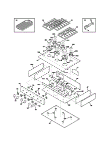 Maintop parts for Kenmore Cooktop 790.33043400 (79033043400, 790 33043400) from AppliancePartsPros.com