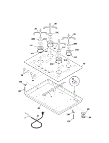 Maintop parts for Kenmore Cooktop 790.33079400 (79033079400, 790 33079400) from AppliancePartsPros.com