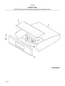 Control Panel parts for Kenmore Wall Oven 790.40282411 (79040282411, 790 40282411) from AppliancePartsPros.com