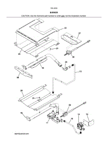 Burner parts for Kenmore Wall Oven 790.40302411 (79040302411, 790 40302411) from AppliancePartsPros.com