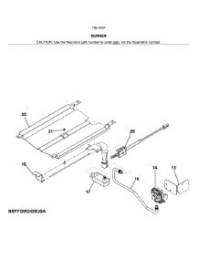 Burner parts for Kenmore Wall Oven 790.403412810 (790403412810, 790 403412810) from AppliancePartsPros.com