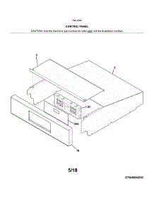 Control Panel parts for Kenmore Wall Oven 790.40542810 (79040542810, 790 40542810) from AppliancePartsPros.com