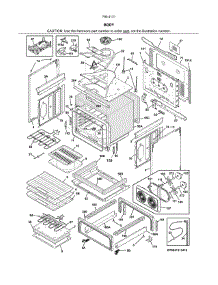 Body parts for Kenmore Range 790.41313416 (79041313416, 790 41313416) from AppliancePartsPros.com