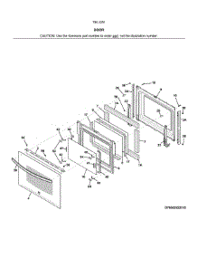 Door parts for Kenmore Range 790.42519316 (79042519316, 790 42519316) from AppliancePartsPros.com