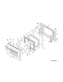 Door parts for Kenmore Range 790.42523311 (79042523311, 790 42523311) from AppliancePartsPros.com