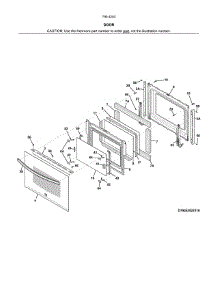 Door parts for Kenmore Range 790.42531319 (79042531319, 790 42531319) from AppliancePartsPros.com