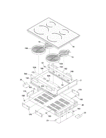 Maintop parts for Kenmore Cooktop 790.42721700 (79042721700, 790 42721700) from AppliancePartsPros.com