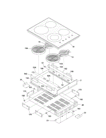 Maintop parts for Kenmore Cooktop 790.42732401 (79042732401, 790 42732401) from AppliancePartsPros.com