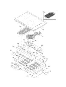 Maintop parts for Kenmore Cooktop 790.44174600 (79044174600, 790 44174600) from AppliancePartsPros.com