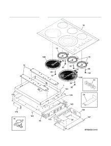 Main Top And Surface Units parts for Kenmore Cooktop 790.45319410 (79045319410, 790 45319410) from AppliancePartsPros.com