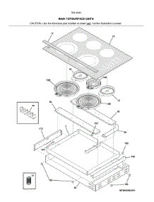 Main Top / Surface Units parts for Kenmore Electric Cooktop 790.45409411 (79045409411, 790 45409411) from AppliancePartsPros.com