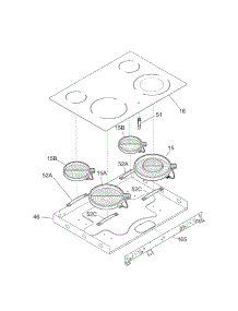 Maintop parts for Kenmore Range 790.45494503 (79045494503, 790 45494503) from AppliancePartsPros.com