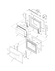 Door parts for Kenmore Range 790.46714601 (79046714601, 790 46714601) from AppliancePartsPros.com