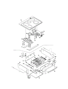 Top / Drawer parts for Kenmore Range 790.46822101 (79046822101, 790 46822101) from AppliancePartsPros.com