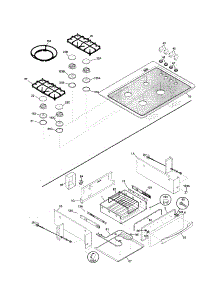 Top / Drawer parts for Kenmore Range 790.46839100 (79046839100, 790 46839100) from AppliancePartsPros.com