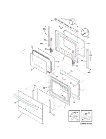 Doors parts for Kenmore Wall Oven 790.48193000 (79048193000, 790 48193000) from AppliancePartsPros.com