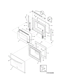 Doors parts for Kenmore Wall Oven 790.48774900 (79048774900, 790 48774900) from AppliancePartsPros.com