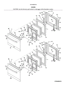 Doors parts for Kenmore Elite Electric Wall Oven 79048863810 from AppliancePartsPros.com