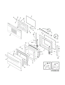 Doors parts for Kenmore Wall Oven 790.48903000 (79048903000, 790 48903000) from AppliancePartsPros.com