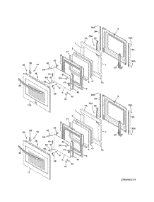 Doors parts for Kenmore Wall Oven 790.49523313 (79049523313, 790 49523313) from AppliancePartsPros.com